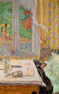 De Naaister, of Naaien bij het raam door Pierre Bonnard