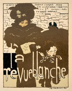 La Revue Blanche, poster ter promotie van het eerste nummer van het beroemde maandblad, 1894