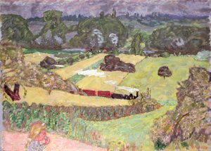 Landschap met goederentrein, 1909