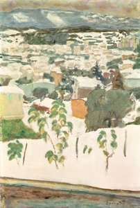Le Cannet in de sneeuw, c.1927 door Pierre Bonnard