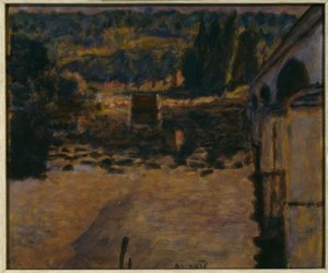 De brug in Vernon door Pierre Bonnard