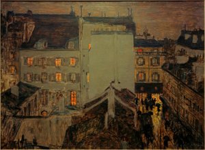 Montmartre in de regen of Rue Tholozé door Pierre Bonnard
