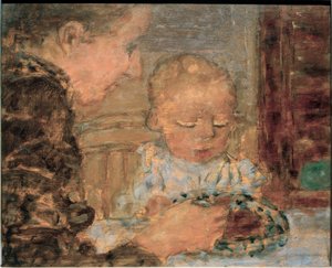 Moeder en kind door Pierre Bonnard