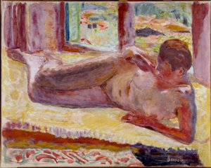 Naakte laag door Pierre Bonnard