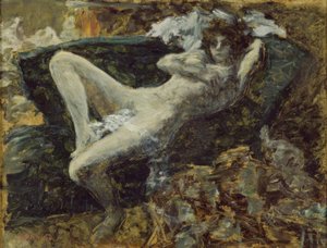 Blauwe naakt door Pierre Bonnard