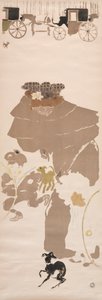 Kindermeisjes Promenade, Frieze van Koetsen, 1895 door Pierre Bonnard