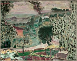 Landschap van Le Cannet door Pierre Bonnard