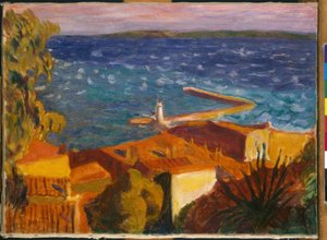 Kleine mediterrane haven door Pierre Bonnard