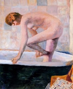 Roze naakt in het bad, ca. 1924