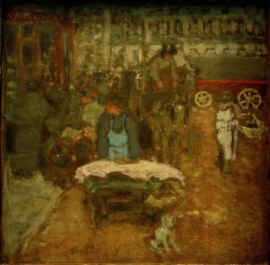 Op de boulevard door Pierre Bonnard