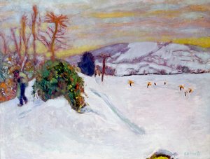 De sneeuw in Dauphine, 1910 door Pierre Bonnard