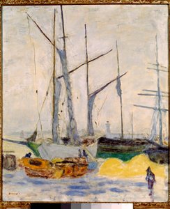 De haven van Cannes door Pierre Bonnard