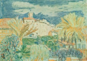 Uitzicht op Le Cannet, 1920 door Pierre Bonnard