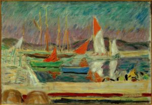 Zeilboten in de haven van Saint-Tropez