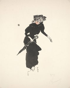 Vrouw met een paraplu door Pierre Bonnard