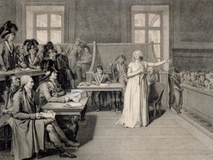 Marie-Antoinette (1755-93) van Habsburg-Lotharingen, berecht door het Revolutionaire Tribunaal, 16 oktober 1793