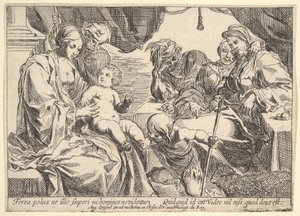 Heilige Familie met Heiligen door Pierre Brebiette