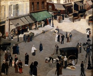 De Place Pigalle in Parijs, 1880s door Pierre Carrier Belleuse