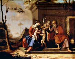 De Heilige Familie, 1655 door Pierre Cauchy