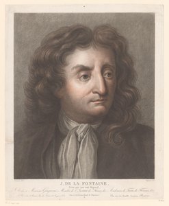 Portret van Jean de La Fontaine door Pierre Charles Coqueret