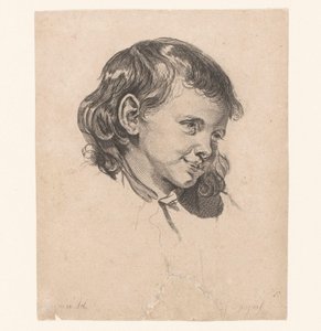 Hoofd van een kind, naar rechts gekeerd door Pierre Charles Ingouf