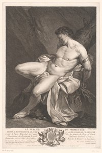 Prometheus geketend door Pierre Chenu