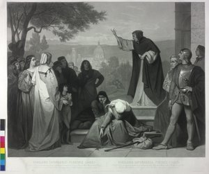 Savonarola preek in Florence 1493