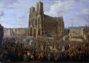 Cavalcade van Lodewijk XV na zijn kroning, 26 oktober 1722