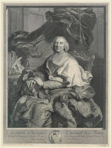 Andre Hercules, Kardinaal de Fleury door Pierre Drevet