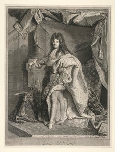 Lodewijk XIV, Koning van Frankrijk (1638-1715) door Pierre Drevet