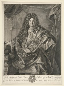 Philippe de Courcillon, Markies van Dangeau door Pierre Drevet