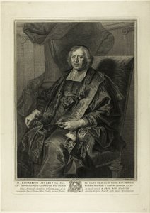Portret van Léonard de Lamet door Pierre Drevet