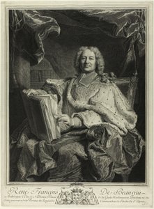 Portret van René François de Beauveau du Rivau door Pierre Drevet