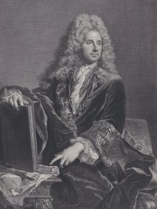 Portret van Robert de Cotte, 1722 door Pierre Drevet