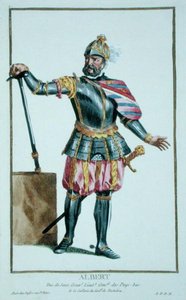 Albert de Stoute (1443-1500) Hertog van Saksen uit Receuil des Estampes, representant les Rangs et les Dignites, suivant le Costume de toutes les Nations existantes, gepubliceerd 1780