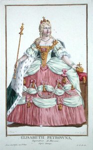 Elizabeth Petrovna (1709-62) Keizerin van Rusland (1741-62) uit 