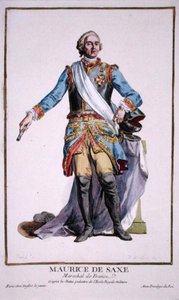 Maurits van Saksen (1696-1750) uit 