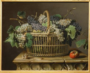Panier de raisins - Een mandje druiven ...