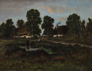 Huisjes bij Larchant, geen datum