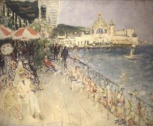 Voor het casino op de pier, Nice, ca. 1937