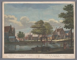 Gezicht op de Raampoort te Amsterdam
