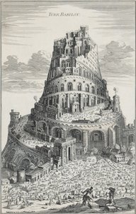 Toren van Babel door Pierre Fourdrinier
