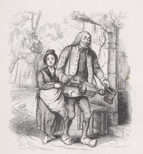 De blinde man van Bagnolet uit Het volledige werk van Béranger door Pierre Francois Godard