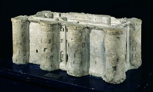 Maquette van de Bastille gemaakt van een van de stenen van de Bastille
