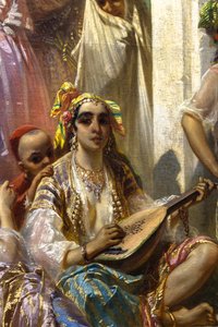 Vrouwen van Algiers, interieur binnenplaats