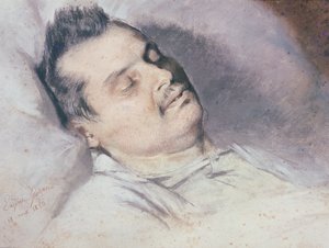 Honoré de Balzac (1799-1850) op zijn Sterfbed, 15 augustus 1850