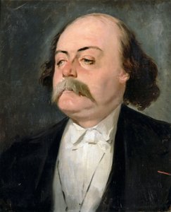 Portret van Gustave Flaubert 1821-1880 door Pierre François Eugène Giraud