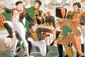 Napoleon I gewond in Ratisbonne (1809)