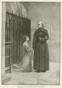 Angelique en Monseigneur de Hautecoeur door Pierre Georges Jeanniot