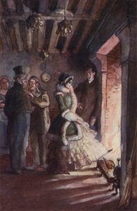Madame Bovary ging de keuken in en liep naar de open haard